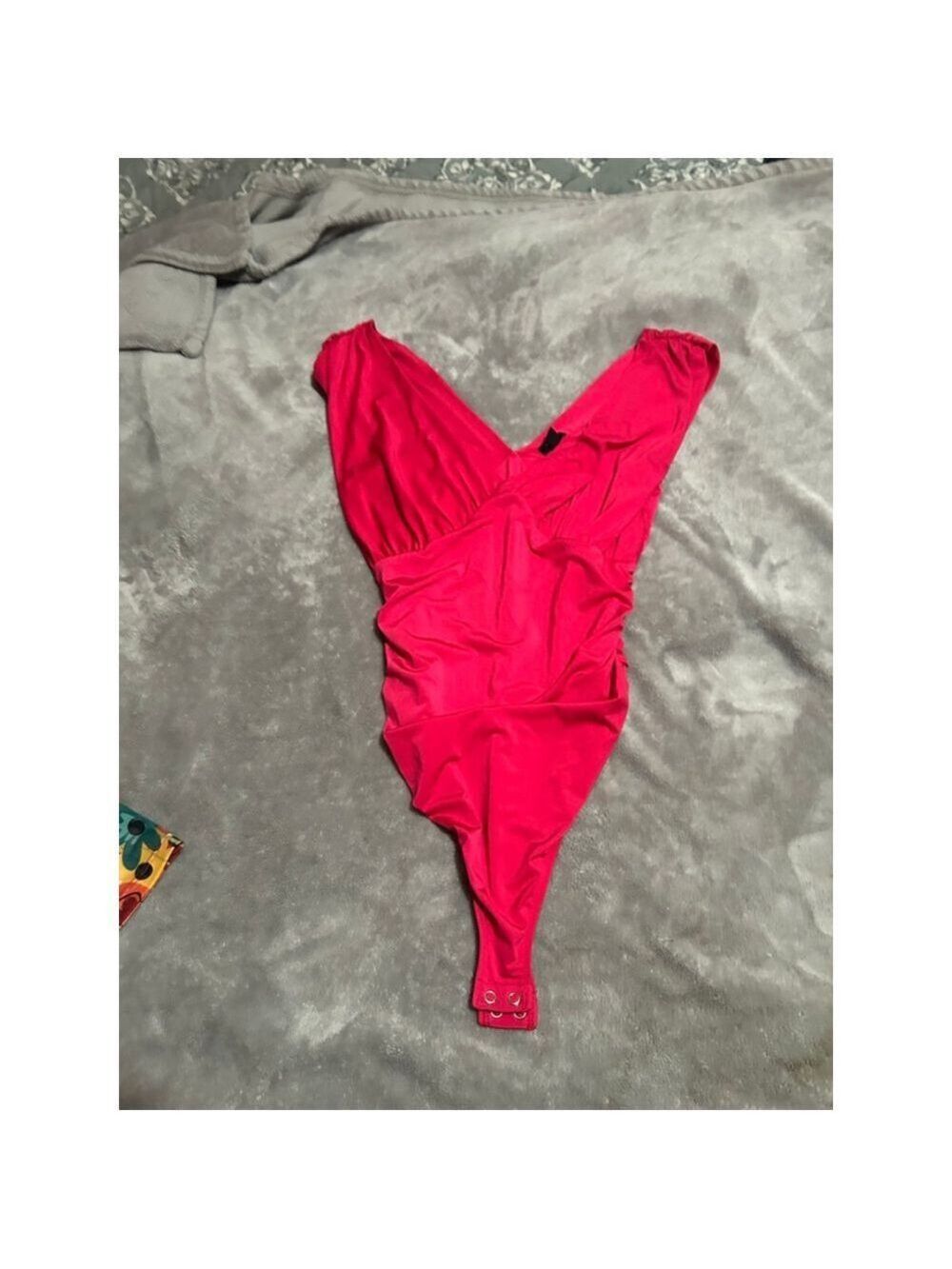 Women's Express Fuschia Body Contour Bodysuit S